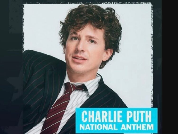 Charlie Puth, interpretó el himno de EUA en la ceremonia solemne del Super Bowl LX | AMEXI/FOTO: IG @charlieputh