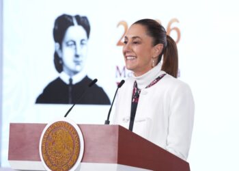 Reforma electoral Claudia Sheinbaum en la Mañanera del Pueblo del 24 de febrero de 2026. AMEXI Foto Presidencia