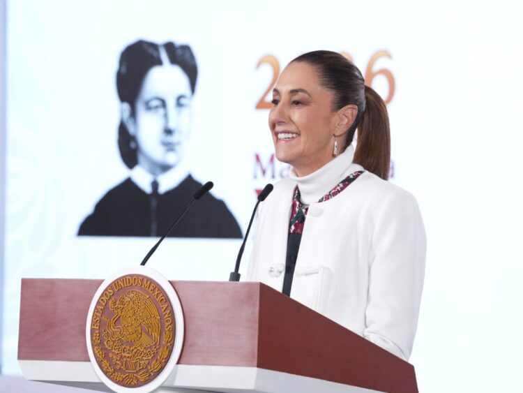 Reforma electoral Claudia Sheinbaum en la Mañanera del Pueblo del 24 de febrero de 2026. AMEXI Foto Presidencia