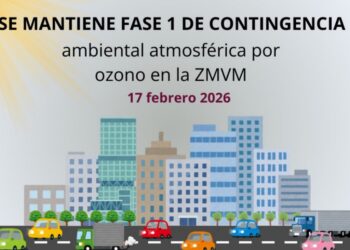 Sigue la Fase I de Contingencia Ambiental en la Zona Metropolitana del Valle de México. | AMEXI/FOTO: X @CAMegalopolis