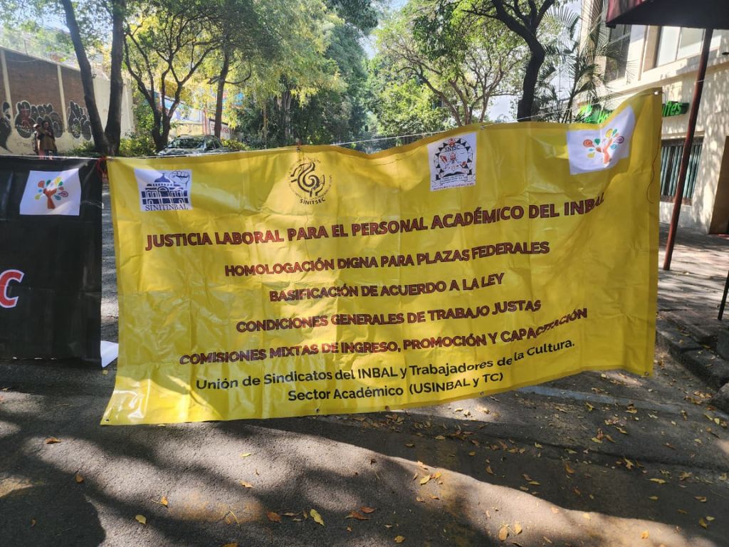 Cuatro sindicatos del INBAL se unen para exigir homologación y mejores condiciones laborales (Video)