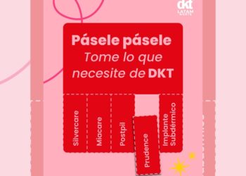 Denisse Hidemi Beltrán, directora de DKT LATAM, durante una entrevista donde explica cómo sus programas promueven la educación y el acceso a la salud sexual integral. | AMEXI/FOTO: IG @dkt.latam