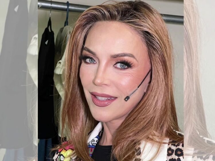 Laura Flores durante un encuentro con medios, donde habló sobre su carrera, su libertad personal y su postura ante nuevos proyectos artísticos.