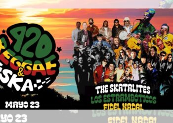 Integrantes de The Skatalites, Los Estrambóticos y Fidel Nadal promocionan su participación en el festival 420 Reggae & Ska en Ciudad de México.