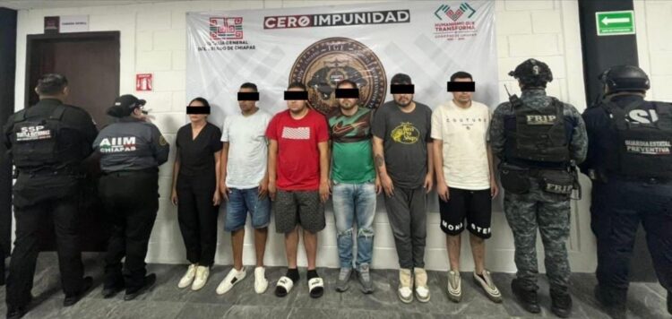 La Fiscalía de Chiapas logra desarticular una banda dedicada al robo a mano armada en casas habitación. Los detienen en Cancún.