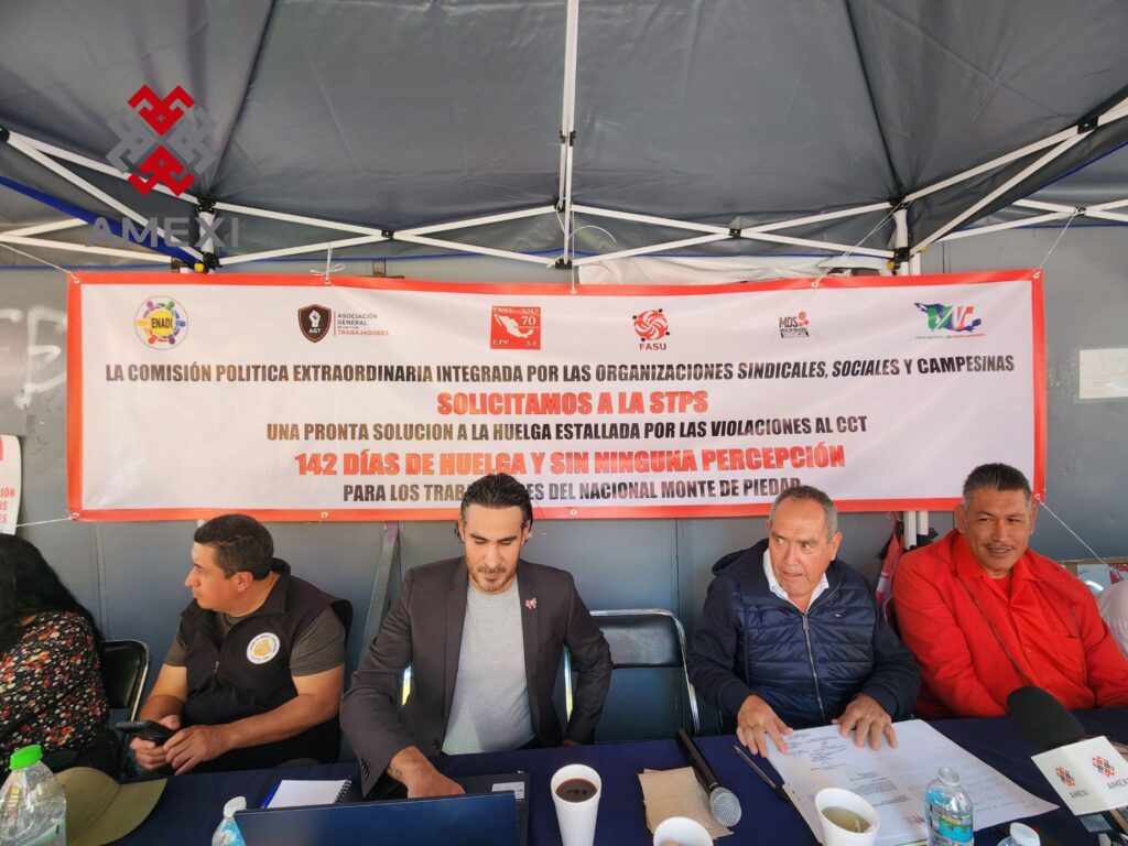 La huelga de los trabajadores del Nacional Monte de Piedad, cumplirá 5 meses sin solución, el 1 de marzo próximo