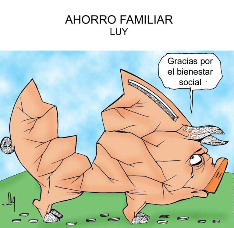 Cartón de Luy: Ahorro familiar