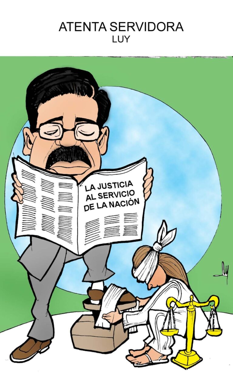 Cartón de Luy: Atenta servidora