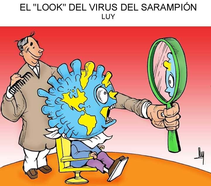 Cartón de Luy: Look del virus del sarampión
