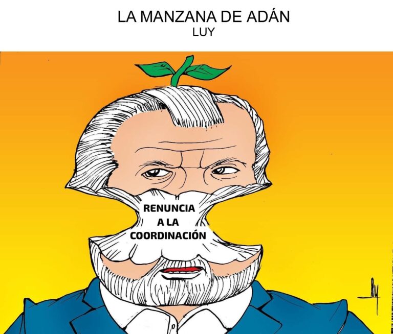 Cartón de Luy: La manzana de Adán