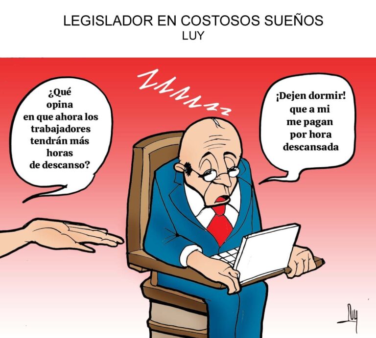 Cartón de Luy: Legislador en costosos sueños