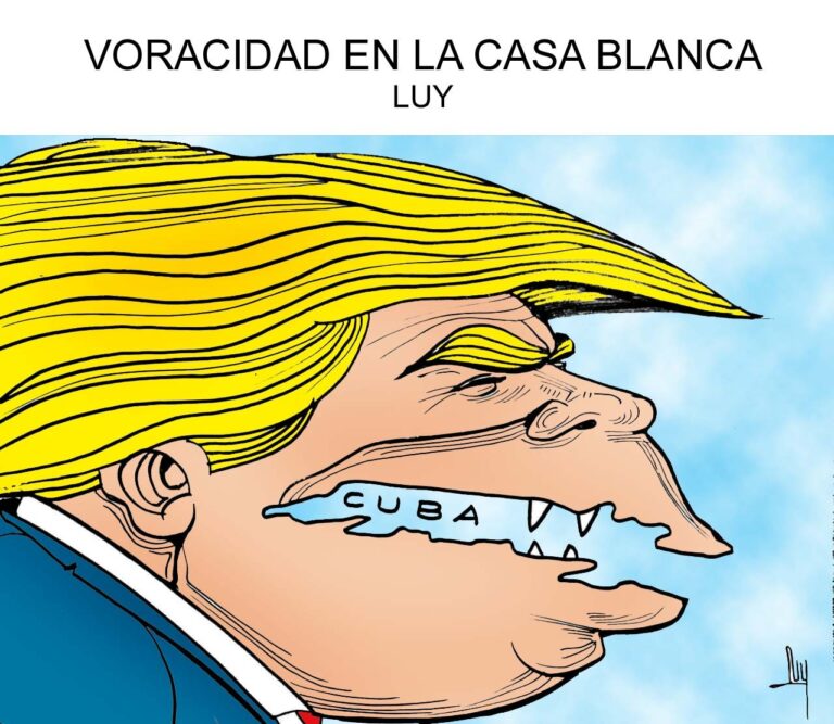 Cartón de Luy: Voracidad Casa Blanca Cuba