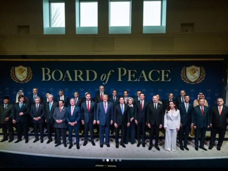 Reunión de la Junta de Paz en Washington con representantes internacionales.