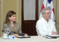 La impostergable revolución educativa.Luis Abinader, presidente de República Dominicana, y la vicepresidenta Raquel Peña. AMEXI Foto X Raquel Peña