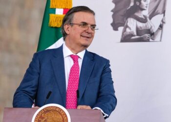 406 mmdd Marcelo Ebrard Casaubon, secretario de Economía, en la Primera Reunión Nacional de Promoción de Inversiones. 4 de febrero de 2026. AMEXI Foto Presidencia