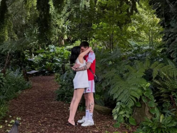 Peso Pluma y Kenia Os celebran el 14 de febrero de forma espectacular. | AMEXI/FOTO: IG @pesopluma