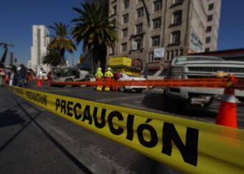 Simulacro de sismo en la CDMX. AMEXI Foto Fernando Ortega
