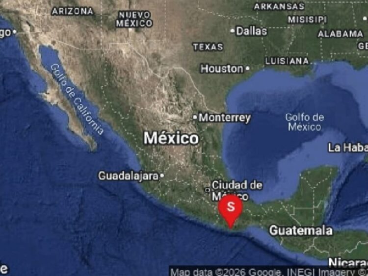 Sismológico Nacional reporta sismo de magnitud 5.7 en Puerto Escondido, Oaxaca AMEXI/FOTO: @SismologicoMX