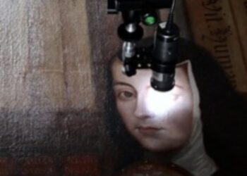 Expertos analizan el retrato icónico de Sor Juana para preservar su técnica, materiales y legado histórico. | AMEXI/FOTO: cultura.gob.mx