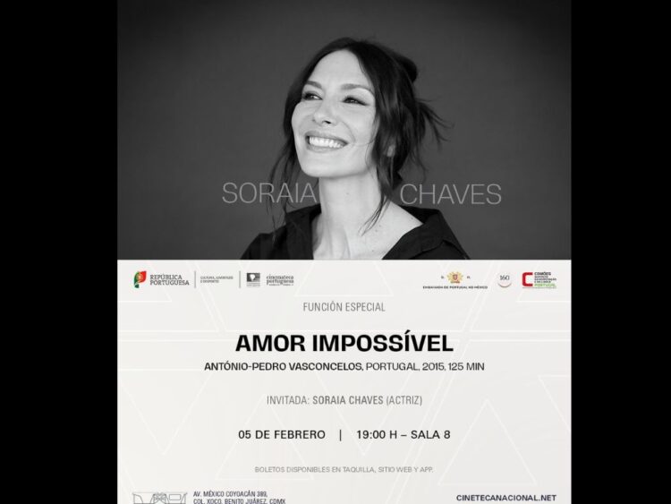 Soraia Chaves presenta Amor Impossível en la Cineteca Nacional
