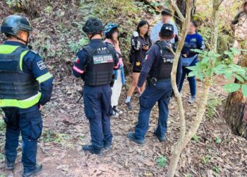 Elementos de la Secretaría de Seguridad del Estado de México encontraron con vida a cuatro menores reportados como extraviados