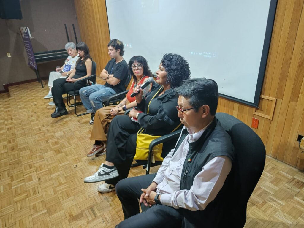 Platica con creadores de documental AMEXI/Foto: cortesía Alex Vega Salazar