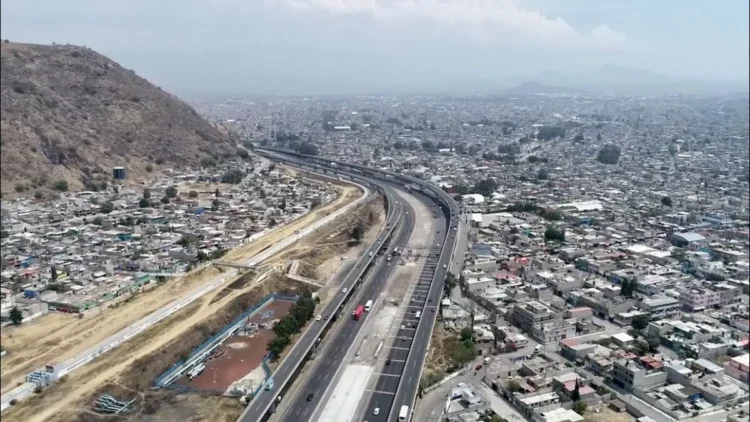 Reducen carriles en autopista México-Puebla por obras