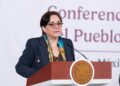 La coordinadora nacional de Protección Civil, Laura Velázquez Alzúa anuncia la realización de un simulacro regional el miércoles 18 de febrero