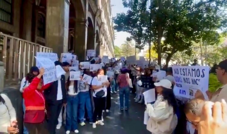 Manifestación en Cuernavaca, Morelos por joven desaparecida