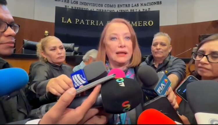 La presidenta del Senado, Laura Itzel Castillo Juárez defiende la existencia del salón de belleza y niega que se trate de un privilegio financiado con recursos públicos. AMEXI/FOTO/ Senado