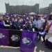 Mujeres pintan de violeta la CDMX para conmemorar el 8M