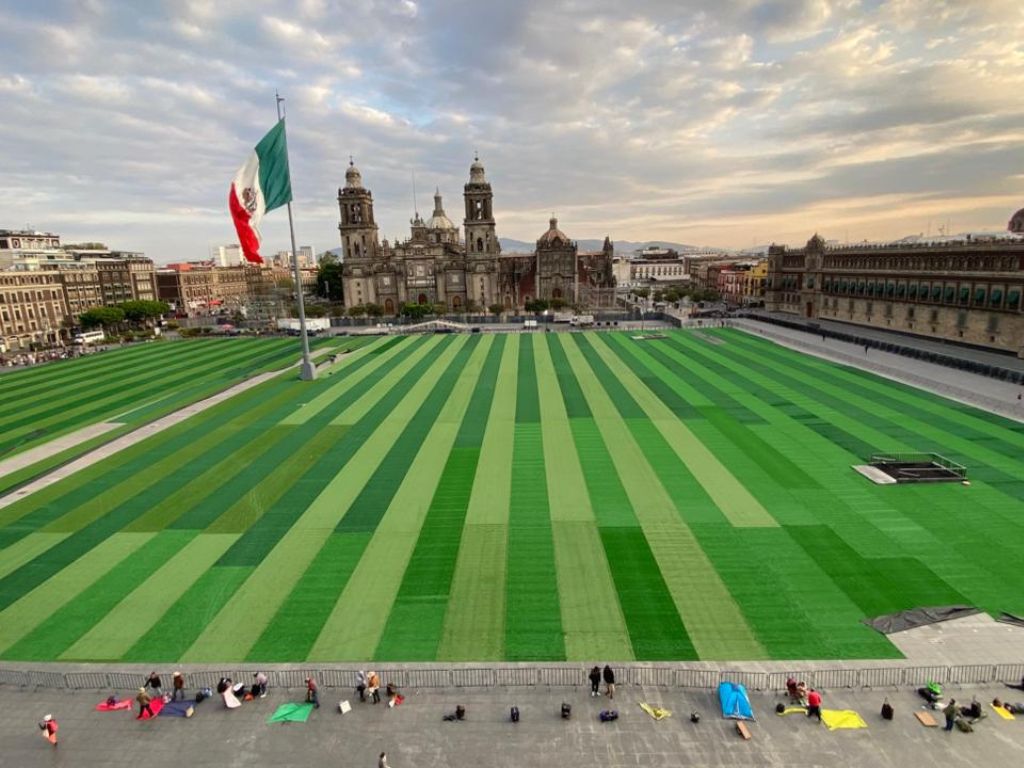 para clase masiva de futbol. AMEXI/Foto: La Isabel
