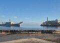 Barco de la Armada de Mexico llega a Cuba conn Ayuda humanitaria en Febrero de 2026. AMEXI Foto Captura de Video