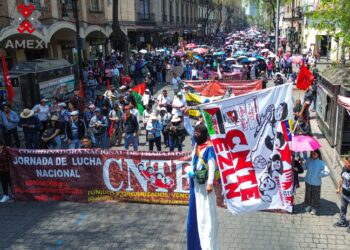 CNTE se manifiesta en la CDMX