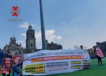 Integrantes de la CNTE toman cancha de la CDMX, para exigir solución a sus demandas, a pocos días del paro de 72 horas