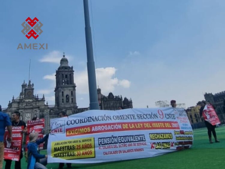 Integrantes de la CNTE toman cancha de la CDMX, para exigir solución a sus demandas, a pocos días del paro de 72 horas