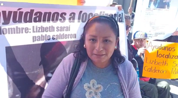 Araceli Calderón López, madre de Lisbeth