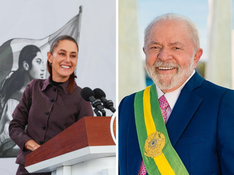 La presidenta de México, Claudia Sheinbaum Pardo informa que tuvo una conversación con el presidente de Brasil, Luiz Inácio Lula da Silva.