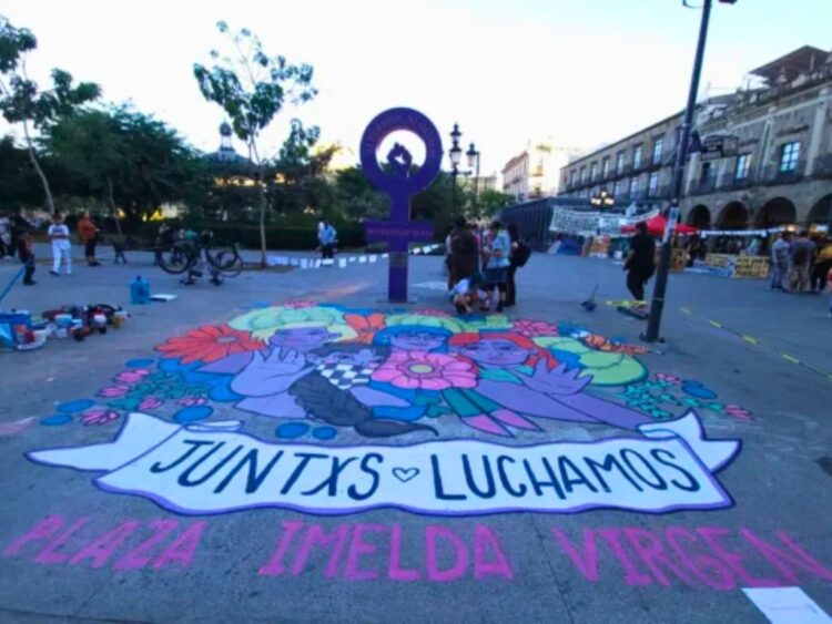 Marcha feminista Jalisco. Colectivas feministas convocan a manifestarse el 8M.