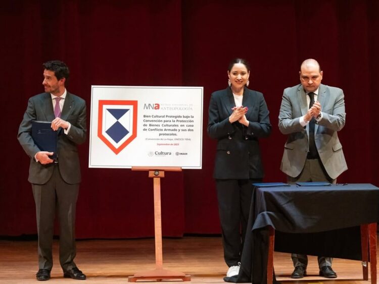 México y la UNESCO firman convenio para proteger el patrimonio cultural. | AMEXI/FOTO: IG @culturamx