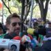 Gabriel Soto durante un encuentro con medios, donde comparte detalles sobre el estado de salud de su hija tras un accidente.