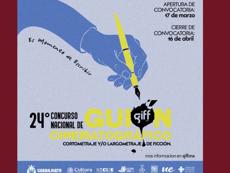 Convocatoria del Festival Internacional de Cine Guanajuato dirigida a guionistas que buscan participar en el Concurso Nacional de Guion Cinematográfico 2026.