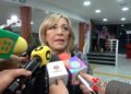 Sylvia Pasquel ofrece declaraciones a medios y confirma su presentación teatral en el Senado, donde llevará la obra “La profesora” con entrada libre.
