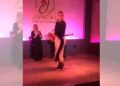La bailaora María Juncal ofrece un adelanto de su espectáculo flamenco antes de presentarse en el Teatro de la Ciudad Esperanza Iris de Ciudad de México.