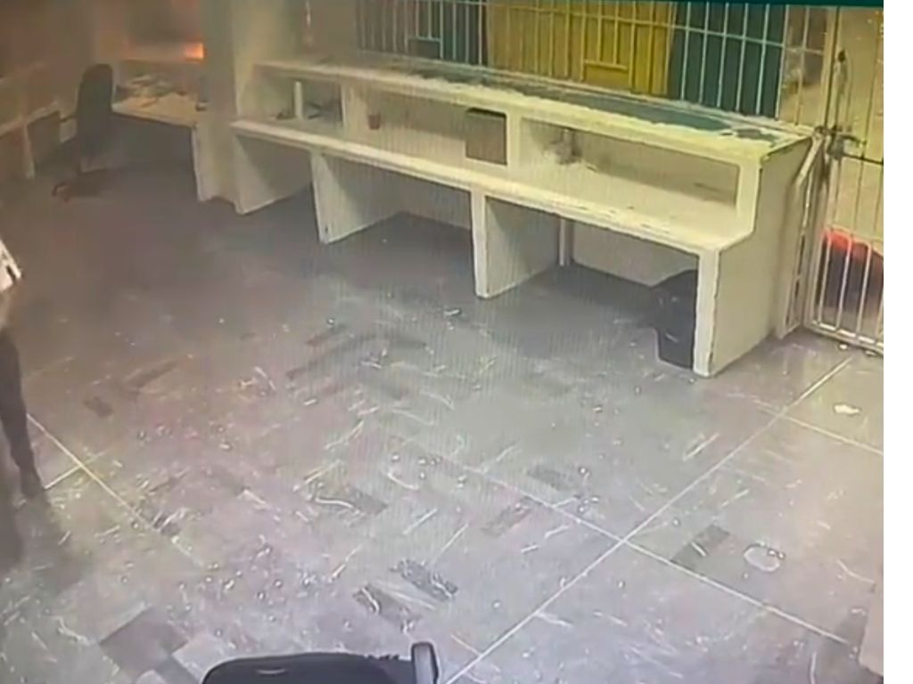 El incendio en la estación migratoria Ciudad Juárez.