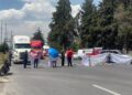 Familiares de dos gaseros desaparecidos mantienen bloqueo en la México-Toluca; exigen reactivar búsqueda