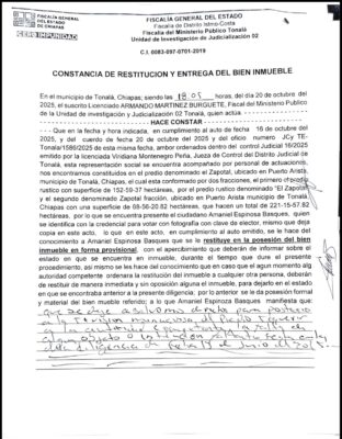 Los pobladores aseguran haber mantenido laposesión material del terreno, donde continúan realizando actividades productivas como la pesca y el trabajo agrícola.
