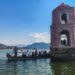 Iglesia bajo las aguas en el viejo Churumuco