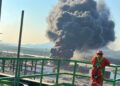 Incendio controlado en refinería de Salina Cruz.