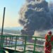 Incendio controlado en refinería de Salina Cruz.
